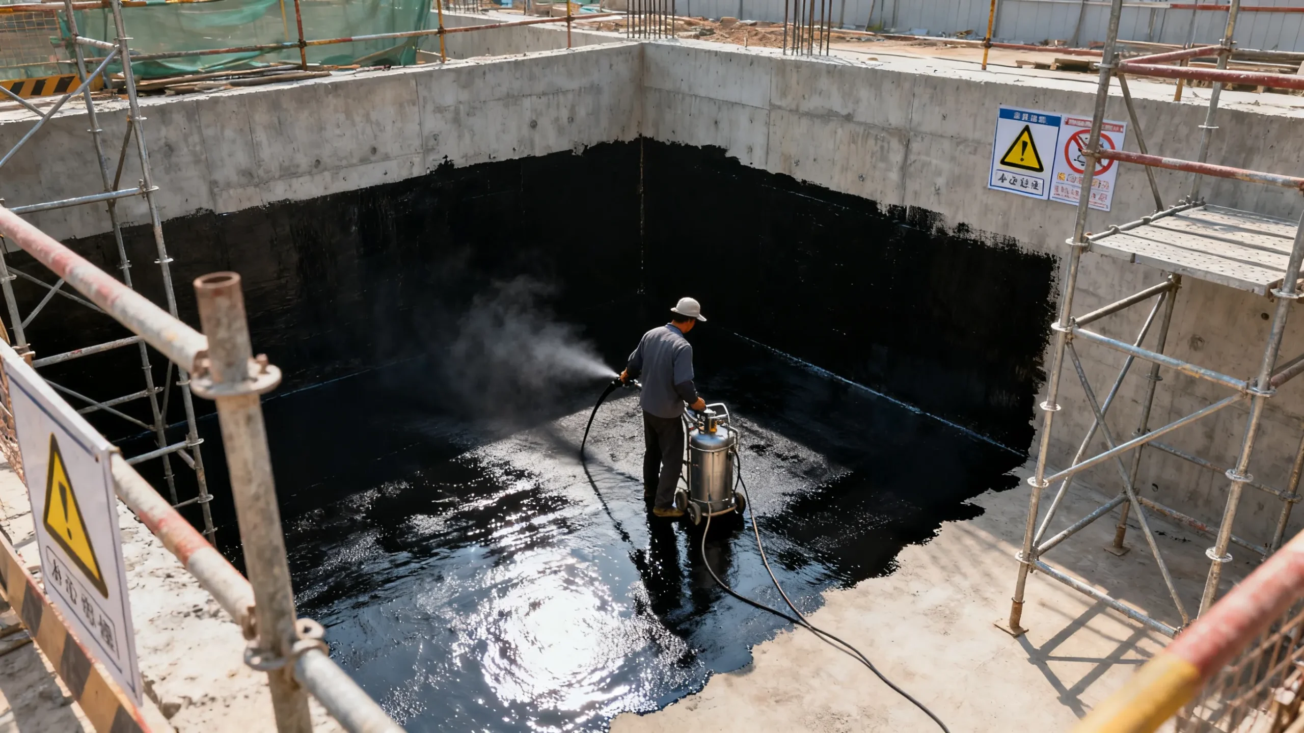 Application Scope of JY-SRA Spraying Quick-Setting (Spray Rapid Setting) Rubber Asphalt Waterproof Coating