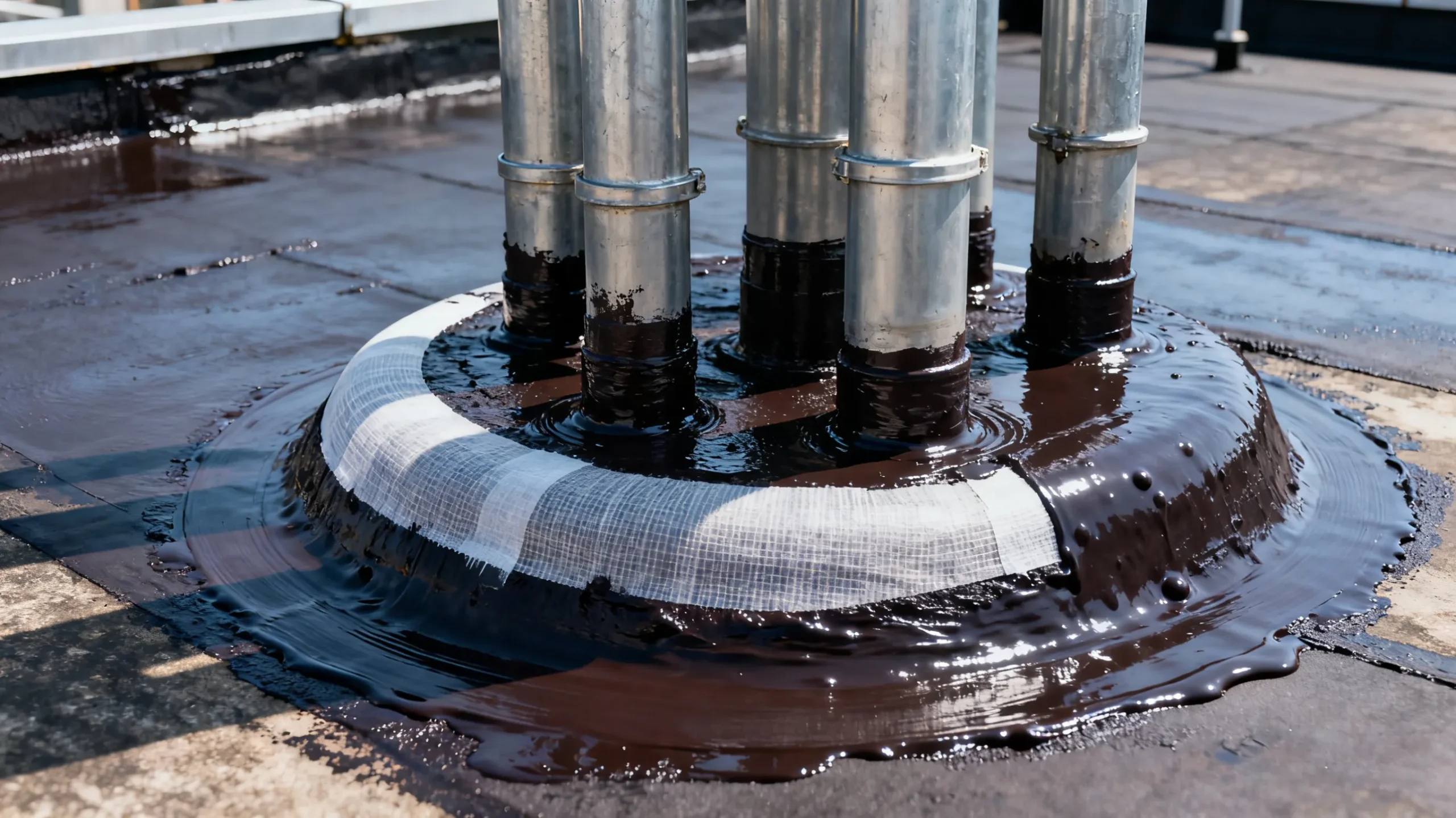 复杂结构部件的防水