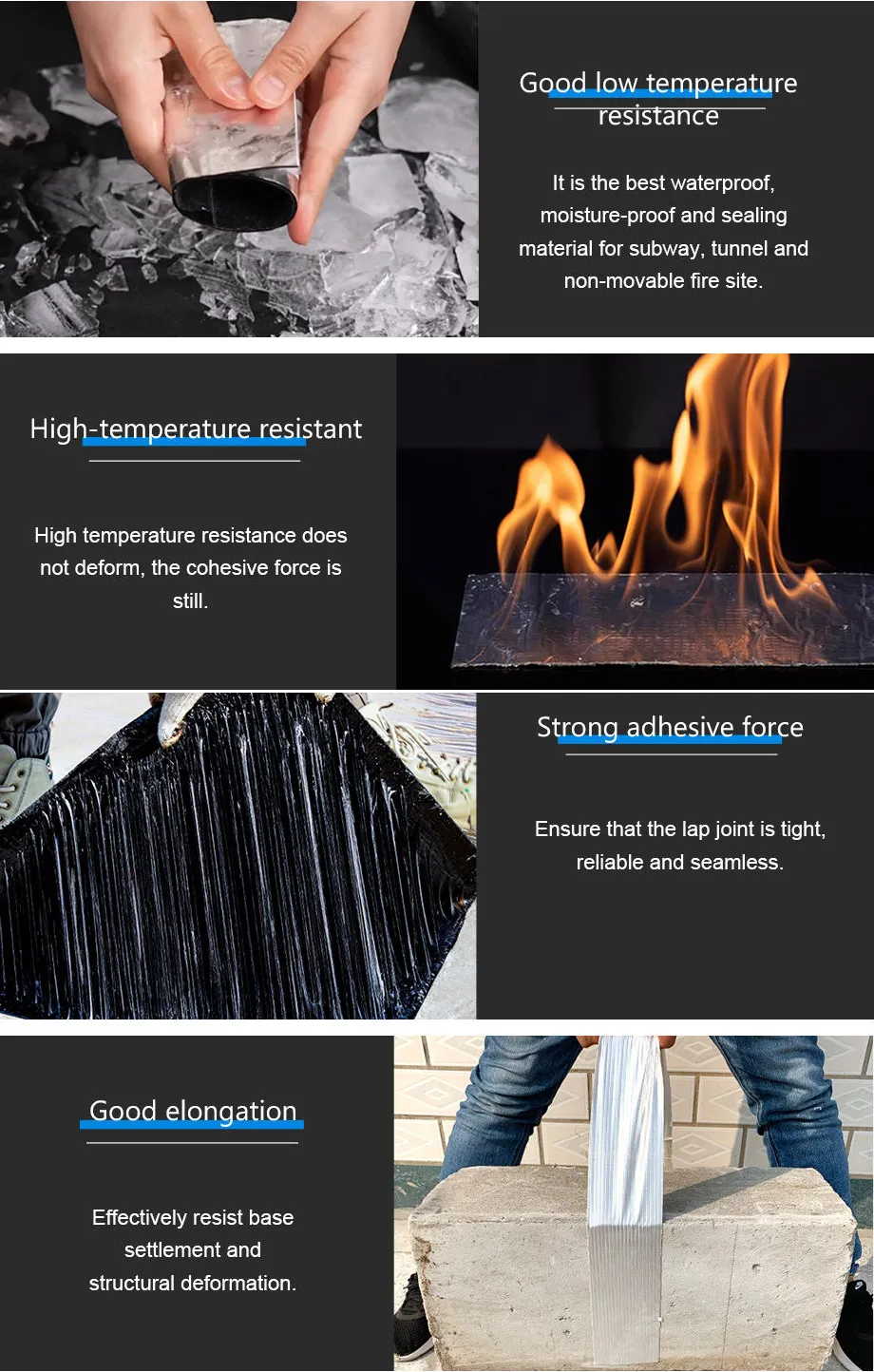 Asphalt Self Adhesive Waterproof Tape