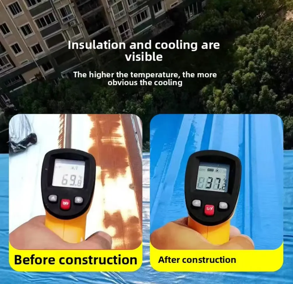 JY-ZCG Litað Stálflísar Málmþak Sjálflímandi Vatnsheldandi Himna